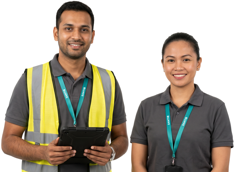 SANTIQ inspector and employee